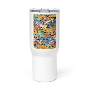 Travel mug with a handle