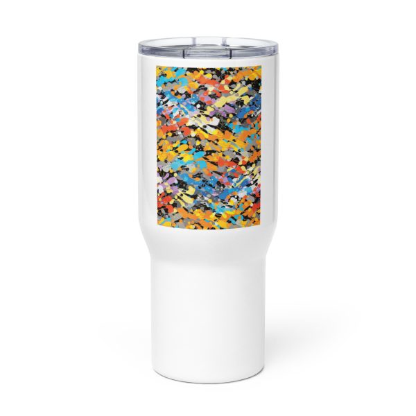 Travel mug with a handle