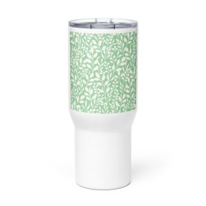 Travel mug with a handle