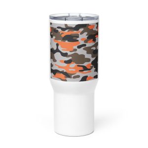 Travel mug with a handle