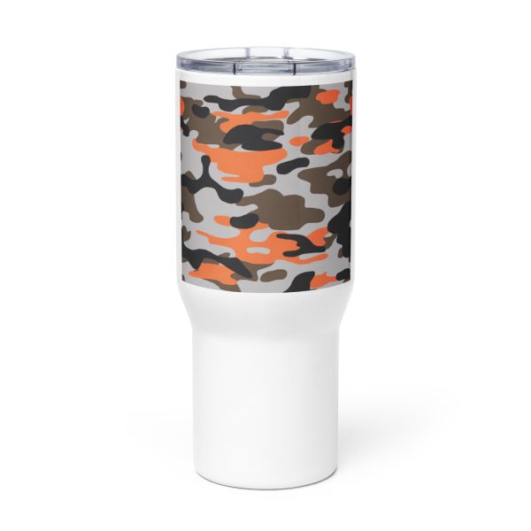 Travel mug with a handle