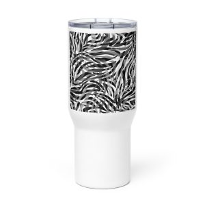 Travel mug with a handle