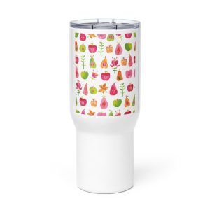 Travel mug with a handle