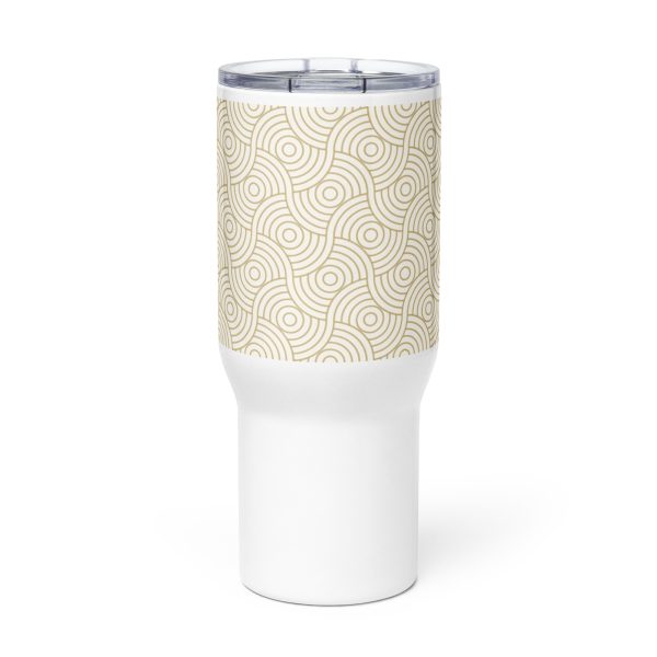 Travel mug with a handle