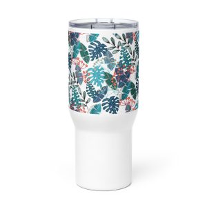Travel mug with a handle