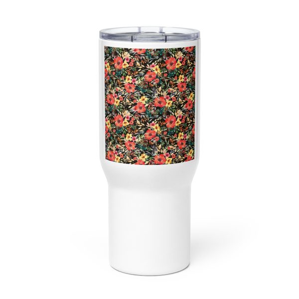 Travel mug with a handle